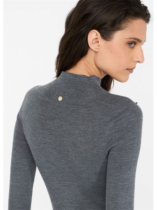 Maglia 100% lana con applicazioni LIU JO | MF5030MA77Q/02050